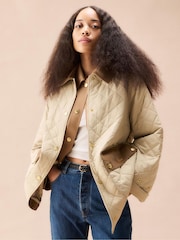 Barbour® Cream Corinne Quilt Jacket - Image 4 of 8