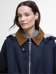 Barbour® Blue Jema Showerproof Jacket - Image 4 of 5