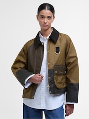 Barbour® Brown Alma Wax Jacket - Image 1 of 8