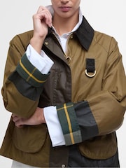 Barbour® Brown Alma Wax Jacket - Image 3 of 8
