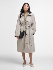 Barbour® Natural Garbo Showerproof Trench Coat - Image 1 of 5