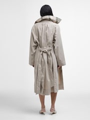 Barbour® Natural Garbo Showerproof Trench Coat - Image 2 of 5