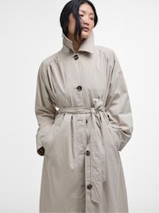 Barbour® Natural Garbo Showerproof Trench Coat - Image 3 of 5