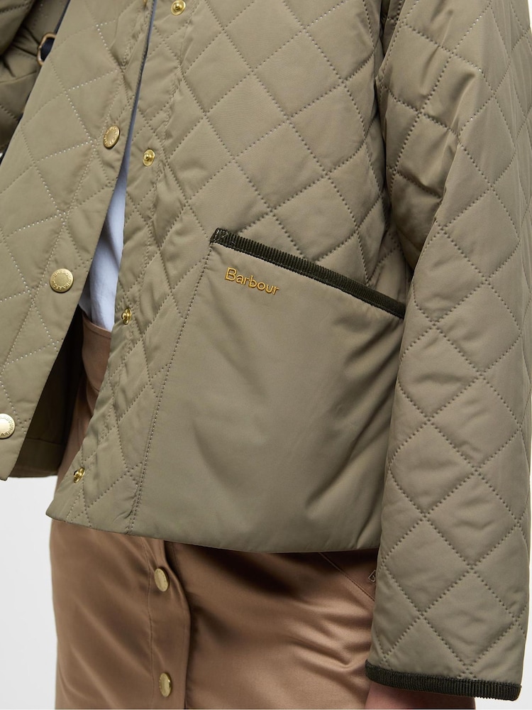 ®Barbour ז'קט בדוגמת תפירת טלאים, דגם Anise - Image 5 of 8