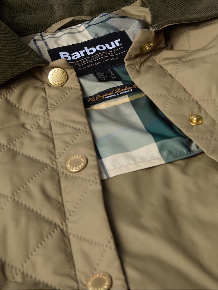 Barbour® Green Anise Quilt Jacket - Image 8 of 8