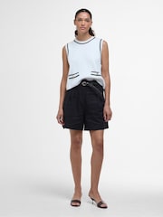 Barbour® White 100% Cotton Amy Sleeveless Knitted Vest - Image 2 of 8