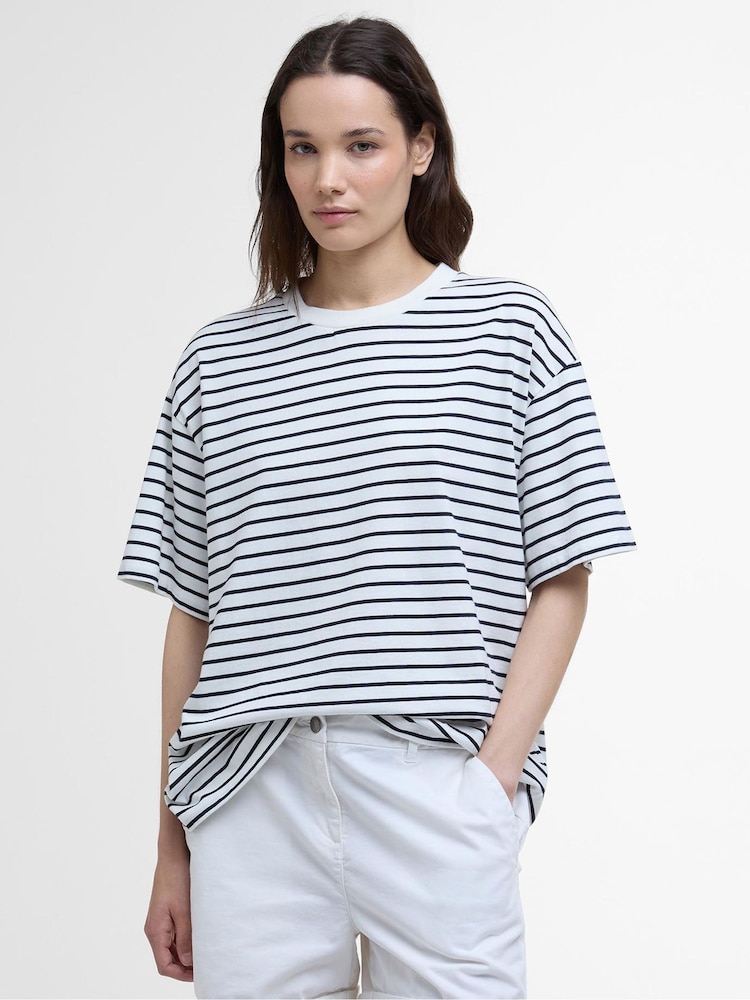 Barbour® White 100% Cotton Millie T-Shirt - Image 1 of 5 Barbour® White 100% Cotton Millie T-Shirt - Image 1 of 5