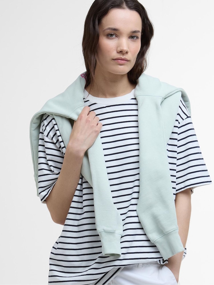 Barbour® White 100% Cotton Millie T-Shirt - Image 2 of 5 Barbour® White 100% Cotton Millie T-Shirt - Image 2 of 5