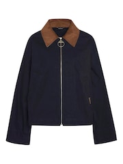 Barbour® Black 100% Cotton Catlin Showerproof Jacket - Image 6 of 6