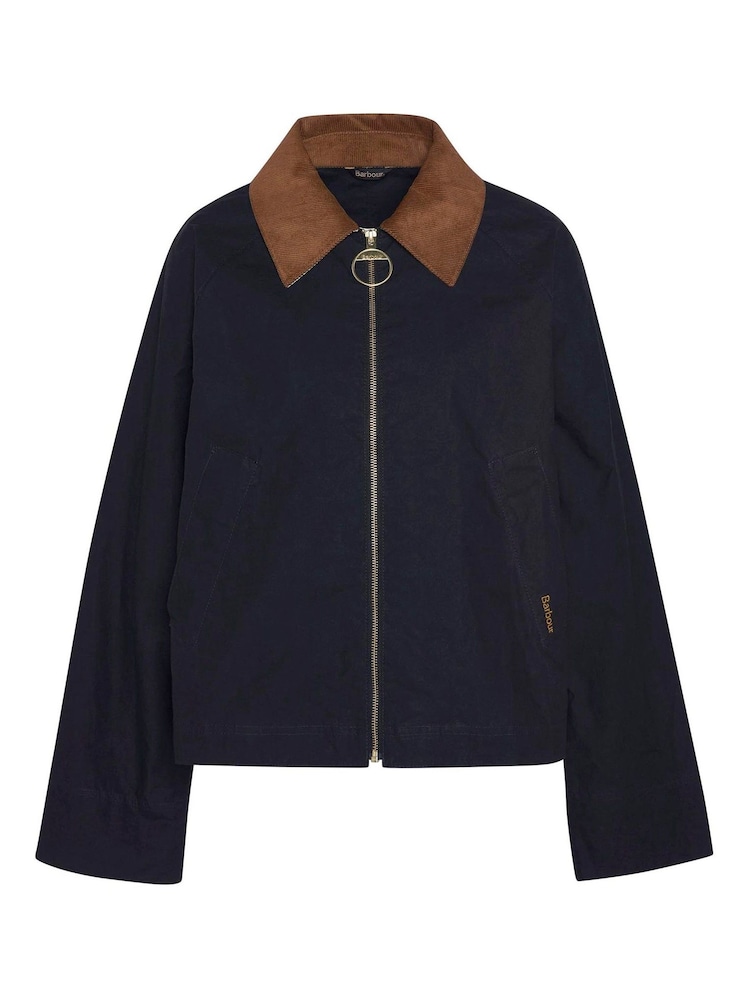 Barbour® Black 100% Cotton Catlin Showerproof Jacket - Image 6 of 6
