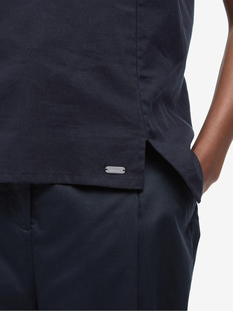 Barbour® Black Lucy Top - Image 7 of 8