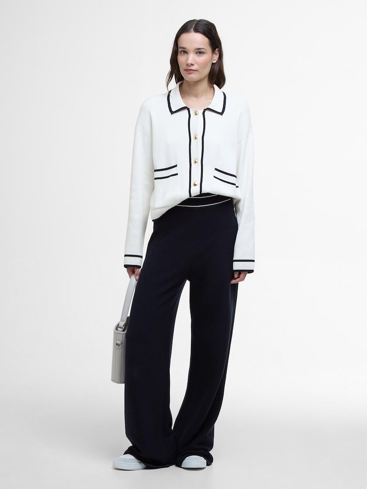 Barbour® 100% Katoen Jasmine Gebreid Vest - Image 6 of 7