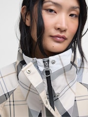 Barbour® Cream Suri Checked Showerproof Jacket - Image 5 of 6
