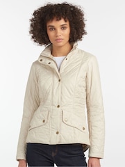 Barbour® Cream Flyweight Cavalry Quilt Jacket - Image 1 of 7