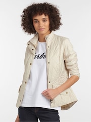 Barbour® Cream Flyweight Cavalry Quilt Jacket - Image 2 of 7
