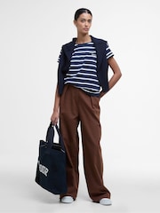 Barbour® Blue 100% Cotton Otterburn Stripe T-Shirt - Image 3 of 6