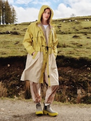 Barbour® Yellow Evie Showerproof Parka - Image 1 of 6