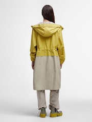 Barbour® Yellow Evie Showerproof Parka - Image 3 of 6