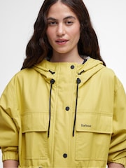 Barbour® Yellow Evie Showerproof Parka - Image 4 of 6