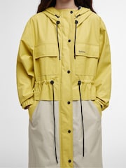 Barbour® Yellow Evie Showerproof Parka - Image 5 of 6
