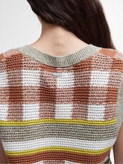Barbour® Maddie mouwloos gebreid vest van 100% katoen - Image 4 of 5