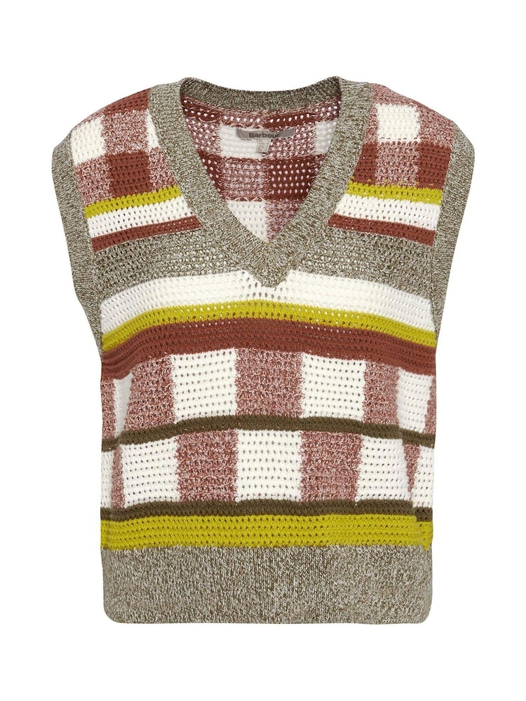 Barbour® Maddie mouwloos gebreid vest van 100% katoen - Image 5 of 5