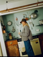 Barbour® Blue Gingham Check Monroe Quilt Jacket - Image 2 of 12