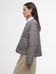 Barbour® Blue Gingham Check Monroe Quilt Jacket - Image 6 of 12