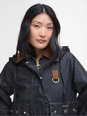 Barbour® Black Erma Wax Jacket - Image 3 of 5