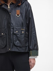 Barbour® Black Erma Wax Jacket - Image 4 of 5