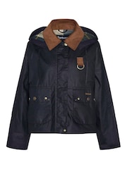 Barbour® Black Erma Wax Jacket - Image 5 of 5