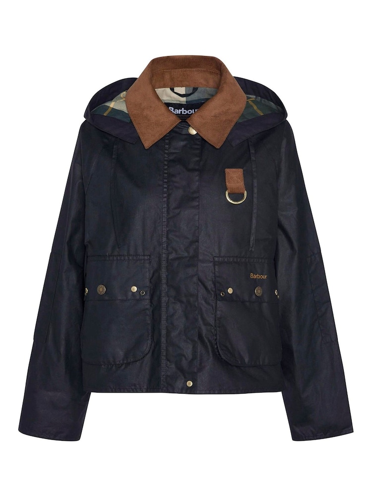 Barbour® Black Erma Wax Jacket - Image 5 of 5