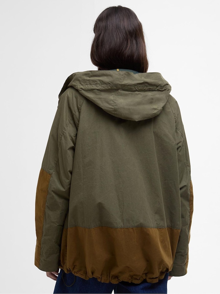 Barbour® Green Hayley Showerproof Jacket - Image 2 of 6