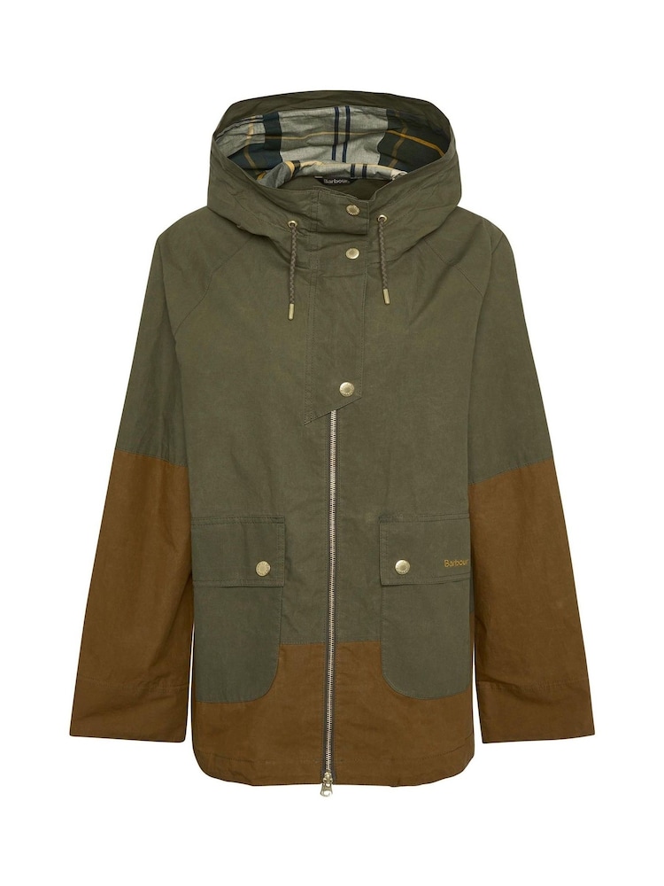 Barbour® Green Hayley Showerproof Jacket - Image 6 of 6