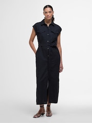 Barbour® Black Birdie Maxi Dress - Image 1 of 5
