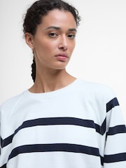 Barbour® White Delaney 100% Cotton Sweatshirt - Image 3 of 4