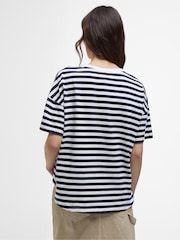 Barbour® Blue 100% Cotton Adria Stripe Top - Image 2 of 4