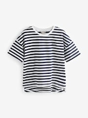 Barbour® Blue 100% Cotton Adria Stripe Top - Image 4 of 4