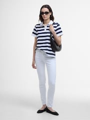 Barbour® Blue Ashbourne Stripe Polo Top - Image 3 of 8