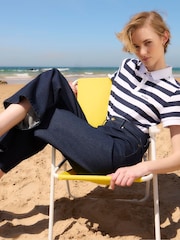 Barbour® Blue Ashbourne Stripe Polo Top - Image 6 of 8