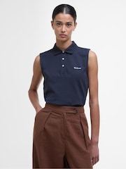 Blauw - Barbour® Bowford mouwloze polotop - Image 1 of 4
