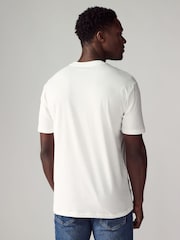 Armani Exchange Graphic Logo White 100% Cotton T-Shirt - Image 2 of 4