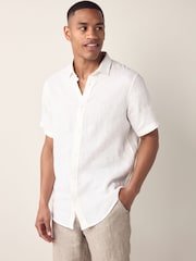 Классическая льняная белая рубашка Armani Exchange - Image 1 of 5