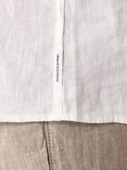 Классическая льняная белая рубашка Armani Exchange - Image 4 of 5