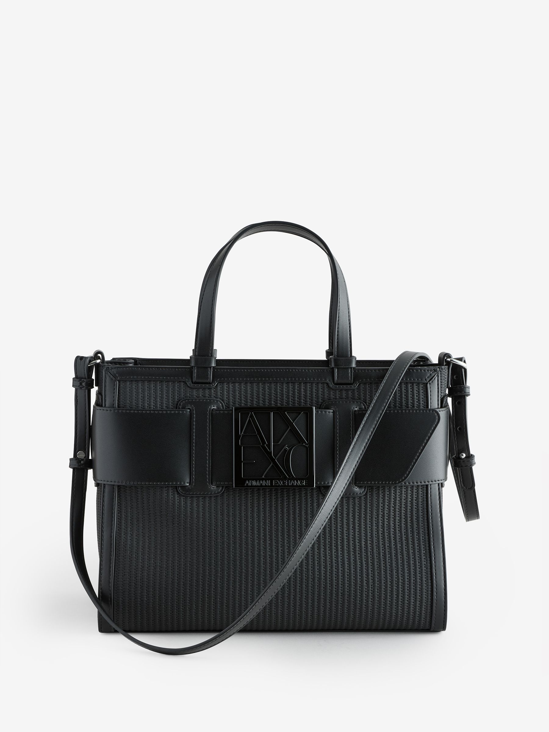 Buy Armani Exchange Tape Logo Cross Body Black Bag from Next USA