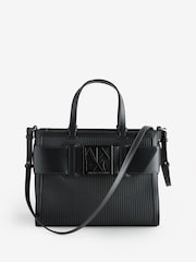 Armani Exchange Tape Logo Cross Body Black Bag - Image 1 of 7