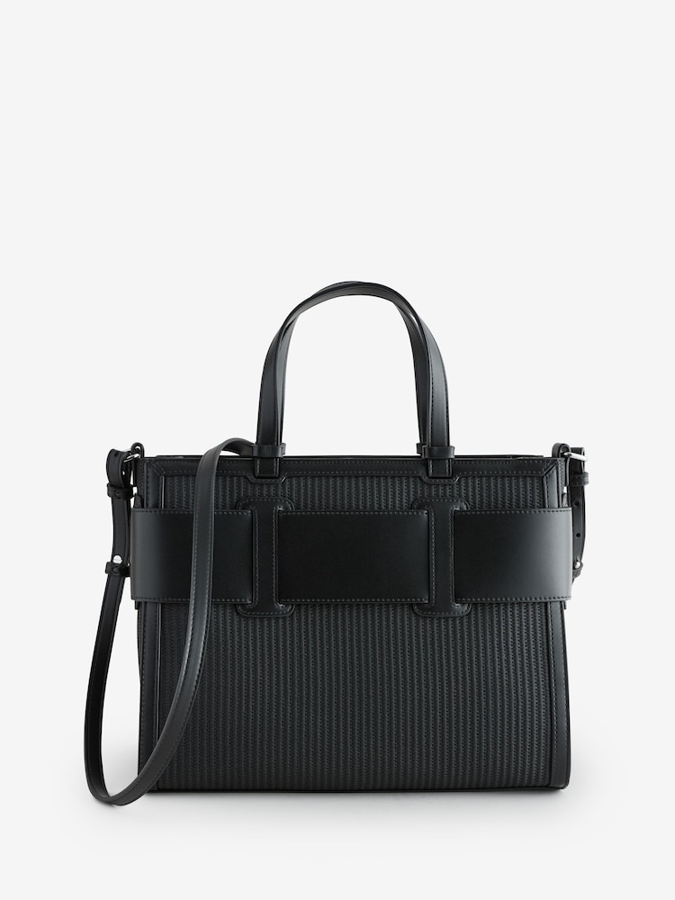 Armani Exchange Tape Logo Cross Body Black Bag - Image 2 of 7