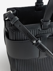 Armani Exchange Tape Logo Cross Body Black Bag - Image 6 of 7