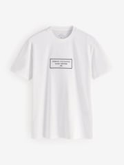 Белый - Футболка с принтом Armani Exchange - Image 1 of 2