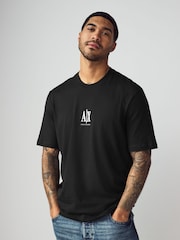 Armani Exchange Classic Logo Black T-Shirt - Image 1 of 4